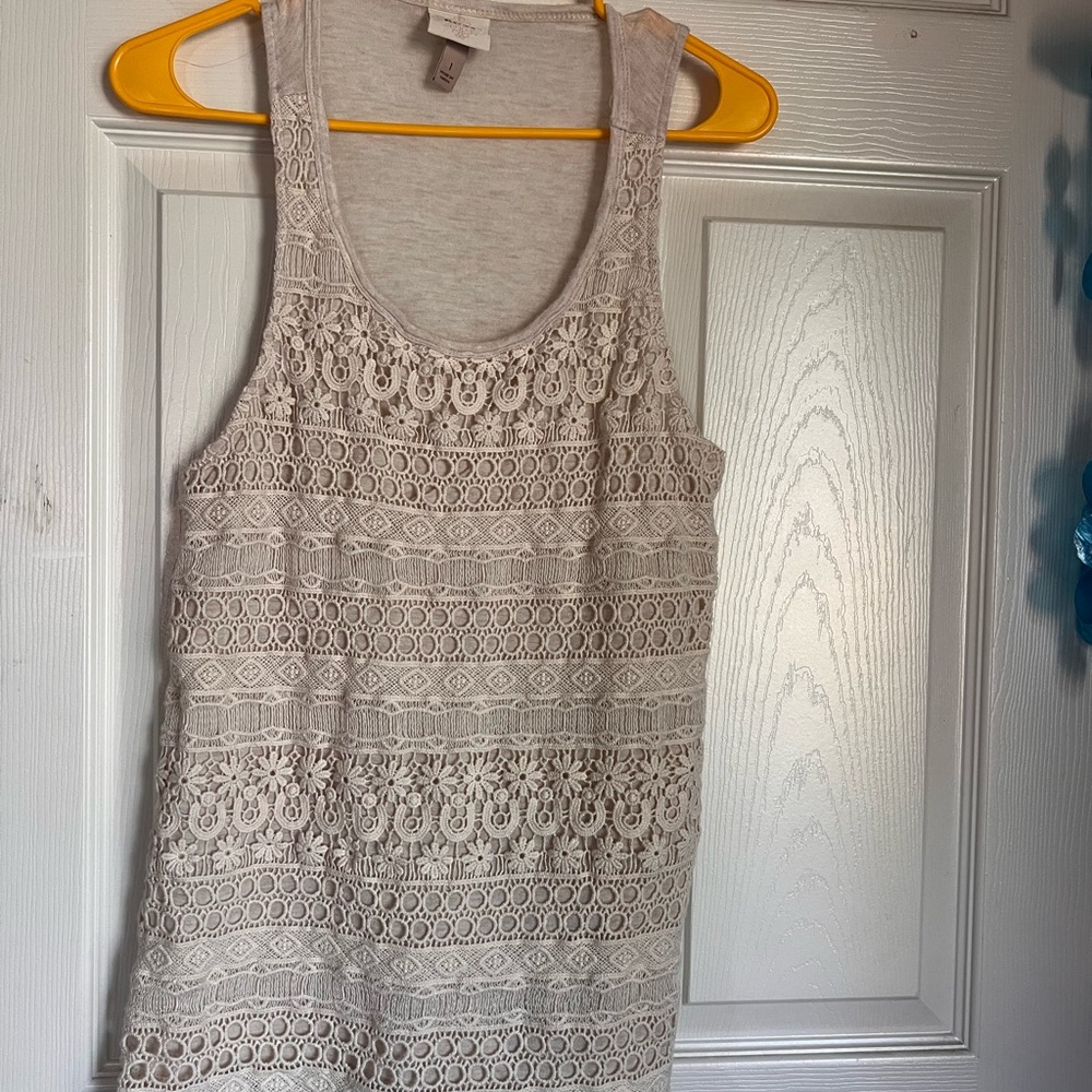 Knox Rose Lace Tank Top -‎ Cream